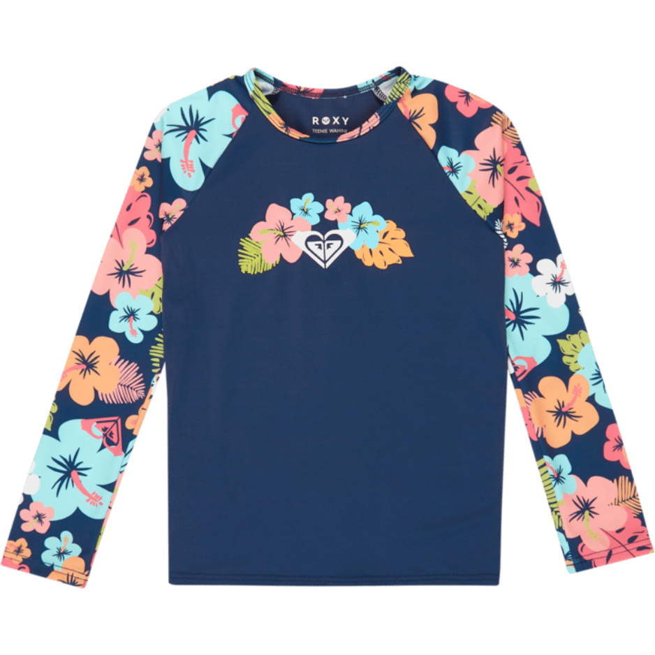 2026 Roxy Bambino Set In Lycra Morning Flower ERLWR03360 - Mood Indigo Morning Flowers Tw